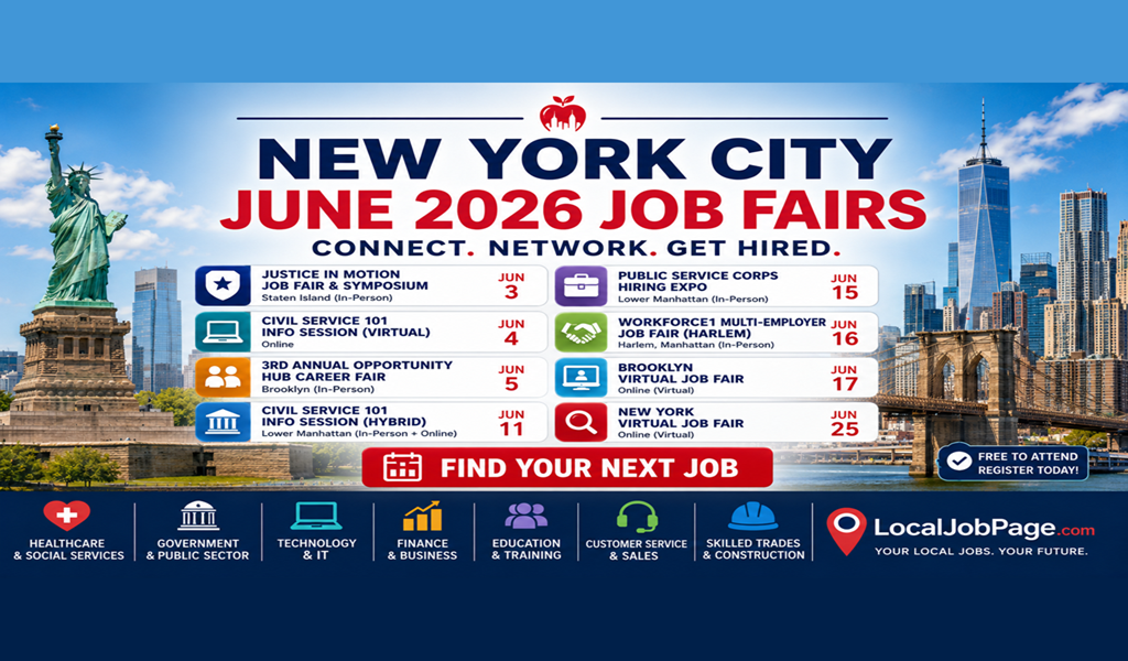 8 New York Job Fairs & Hiring Events: June–July 2026